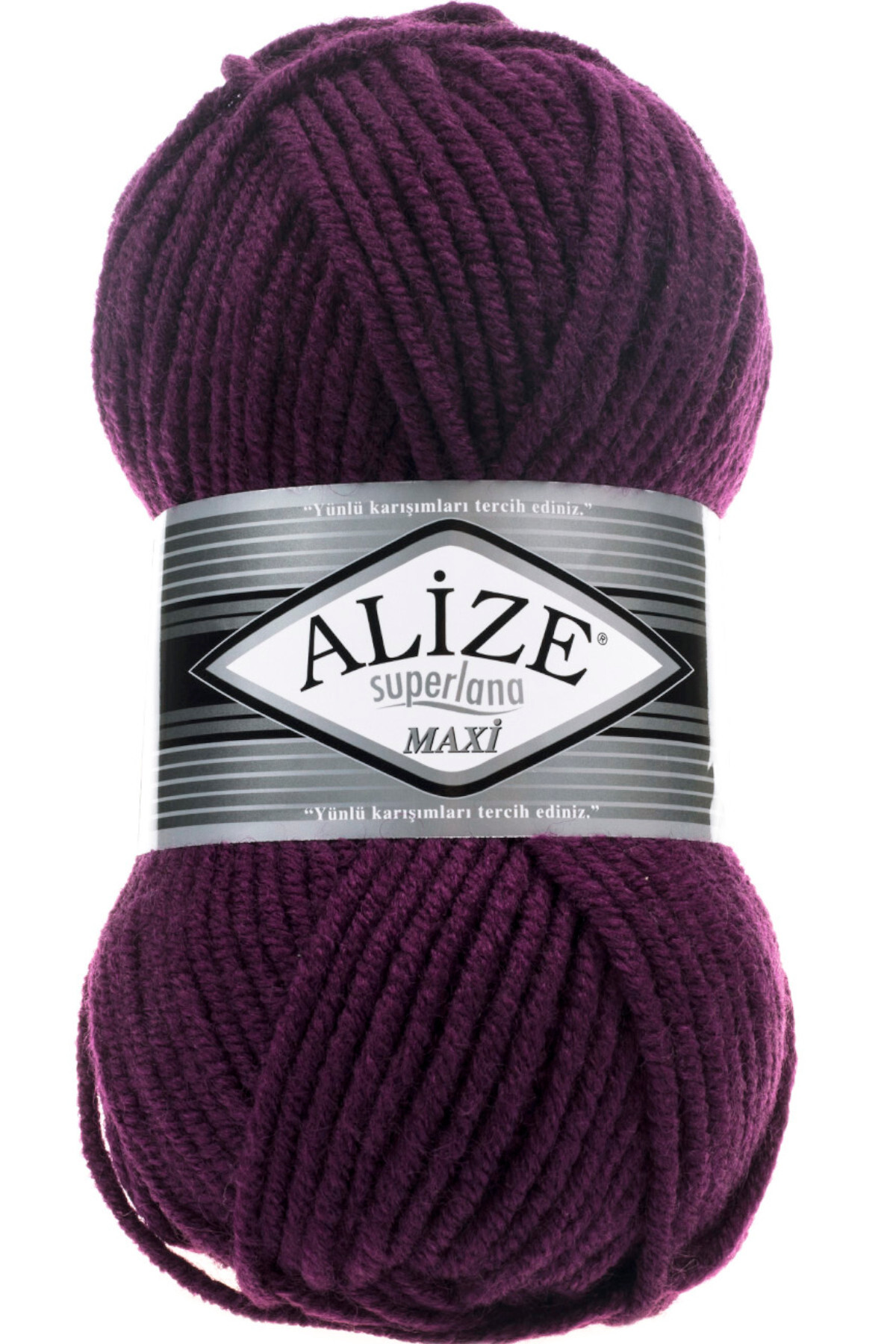 Superlana Maxi Damson 111 Thick Hand Knitting Drawstring Vest Cardigan Drawstring Scarf Beanie Sweater Yarn