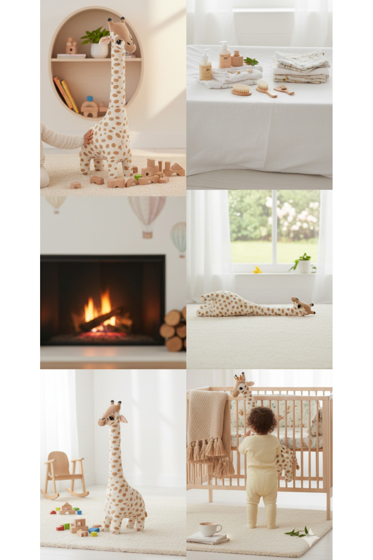 Genel Markalar Oyun Arkadaşım Peluş Zürafa 100 cm Eğitici Oyuncaklar Uyku Arkadaşı Zürafa fotoğrafı 6 (önizleme)