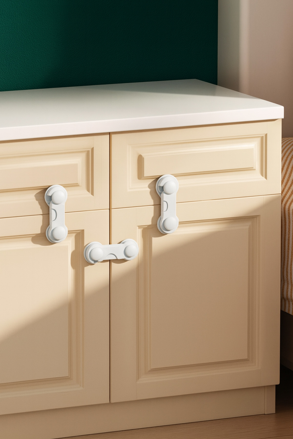 WAPPA 1 ADET Çocuk Güvenlik Kilidi Çekmece Dolap Kilidi Koruyucu Kilit Beyaz Eşya Kilit, Çok Amaçlı Kilit fotoğrafı 5 (önizleme)