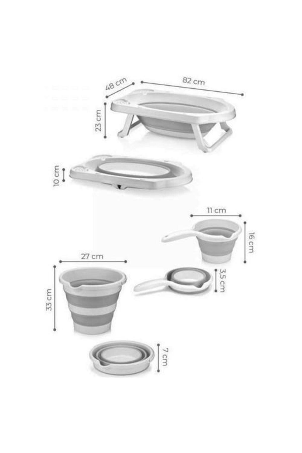 Tommybaby Katlanır Küvet Seti 4 lü Set Banyo Seti fotoğrafı 3 (önizleme)