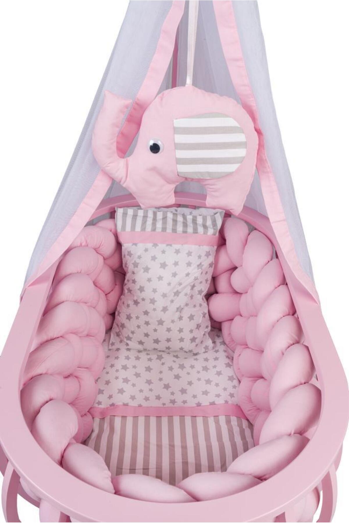 Tommybaby Lina Sepet Beşik Ahşap Beşik Örgülü Uyku Setli Doğal Ahşap Beşik fotoğrafı 3 (önizleme)