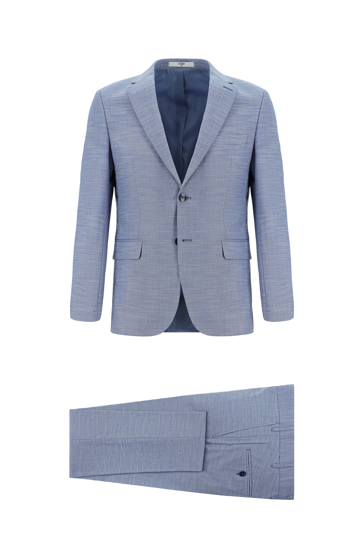 کیگیلی کت و شلوار طرح دار فوق العاده باریک و برش دار مدل Super Slim Fit 7 Drop