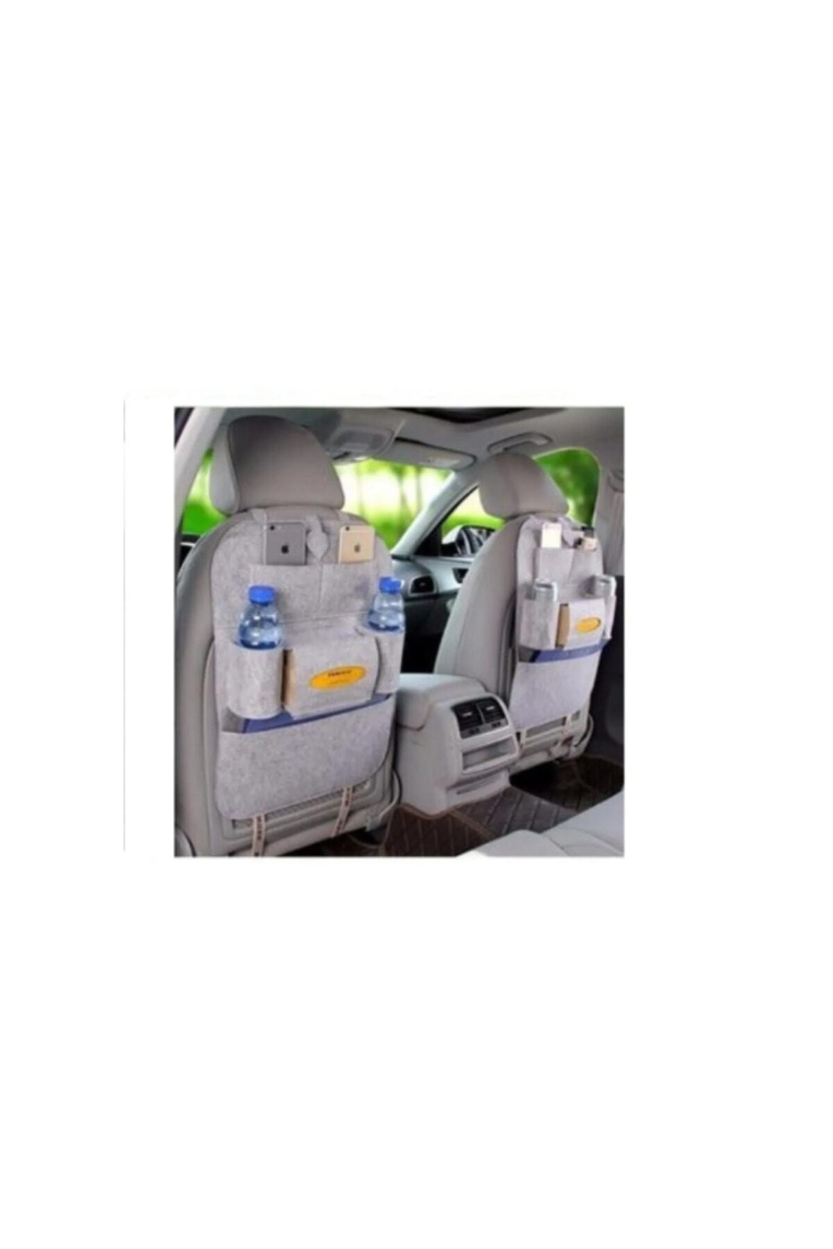 Ankaflex Gri Renk Oto Koltuk Arkası Eşya Düzenleyici Araba Araç Içi Portatif Pratik Ceplik Organizer Çanta fotoğrafı 4 (önizleme)