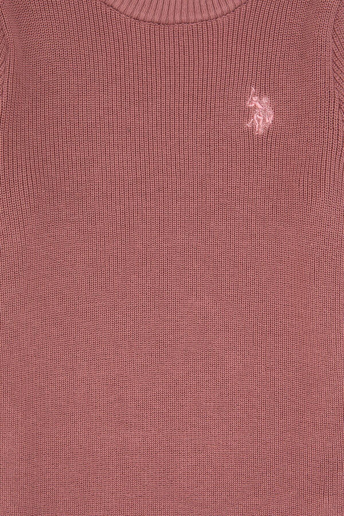 پلیور یقه‌گرد ساده ارکیده دخترانه U.S. Polo Assn. مدل 50316842-VR221 — 5