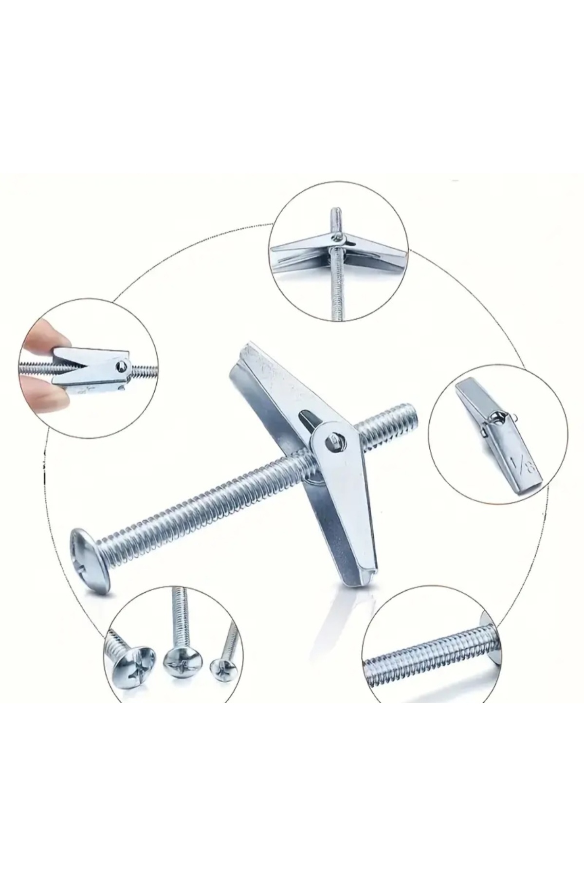 ATG Rayko 5 Adet 4x80 Çelik Alçıpan Korniş Dübeli