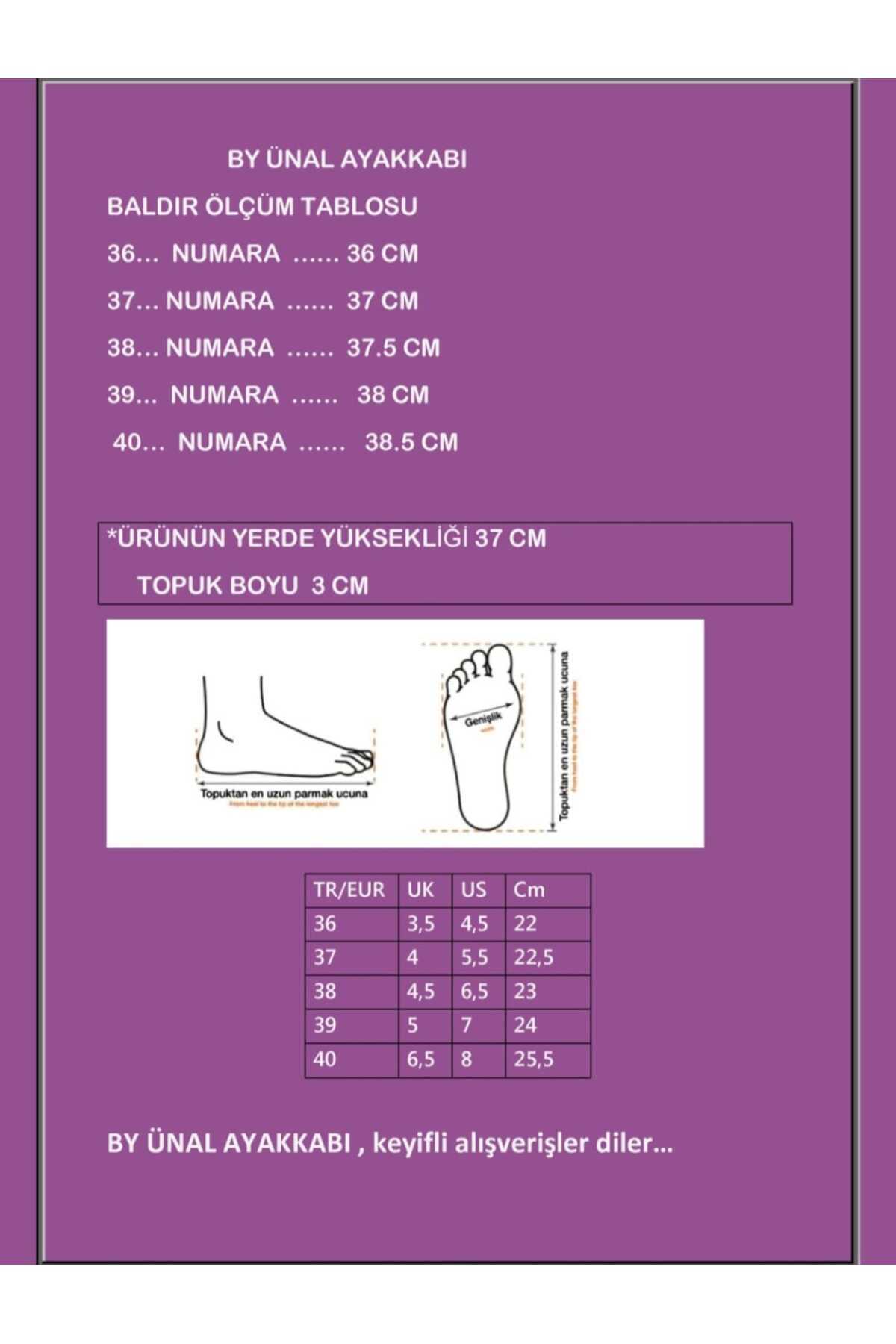 AYDOĞDU by ünal  TABA 1244 TOKALI KADIN ÇİZME - Görsel 2