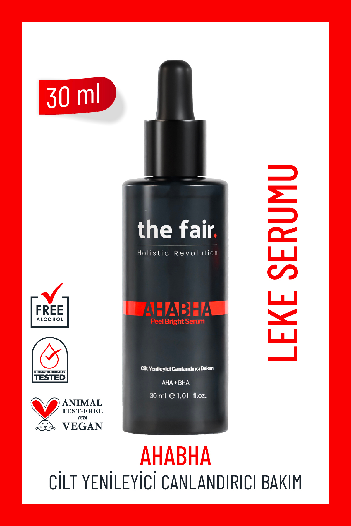the fair. سرم لایه بردار و روشن کننده پوست حاوی AHA 4% + BHA 0.5%، جمع کننده منافذ پوست و ضد لک، 30 میلی لیتر — ZZ.VV.SGT.2021/0844