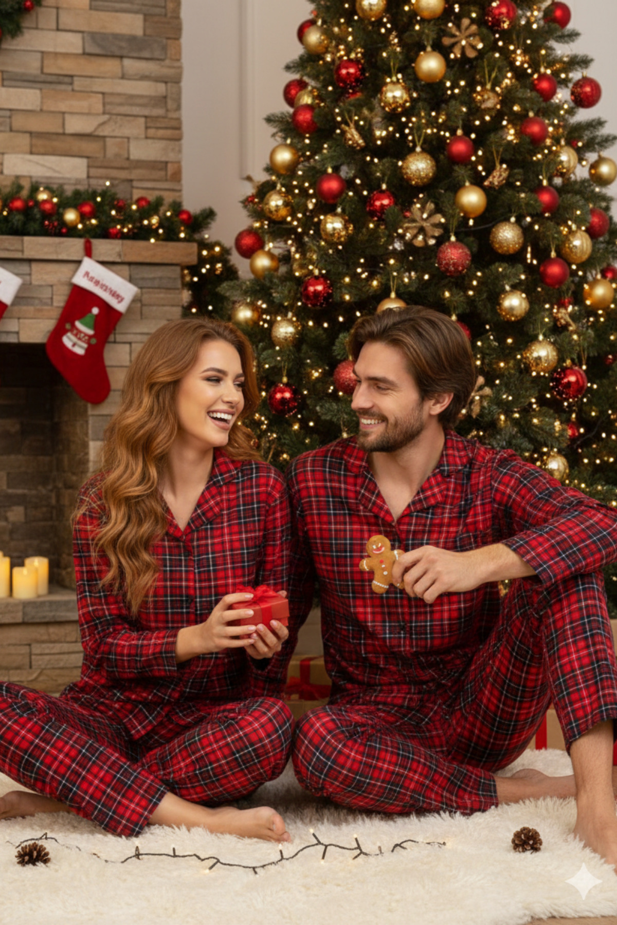 STRAWBERRY Pamuklu Düğmeli Kadın Pijama Takım