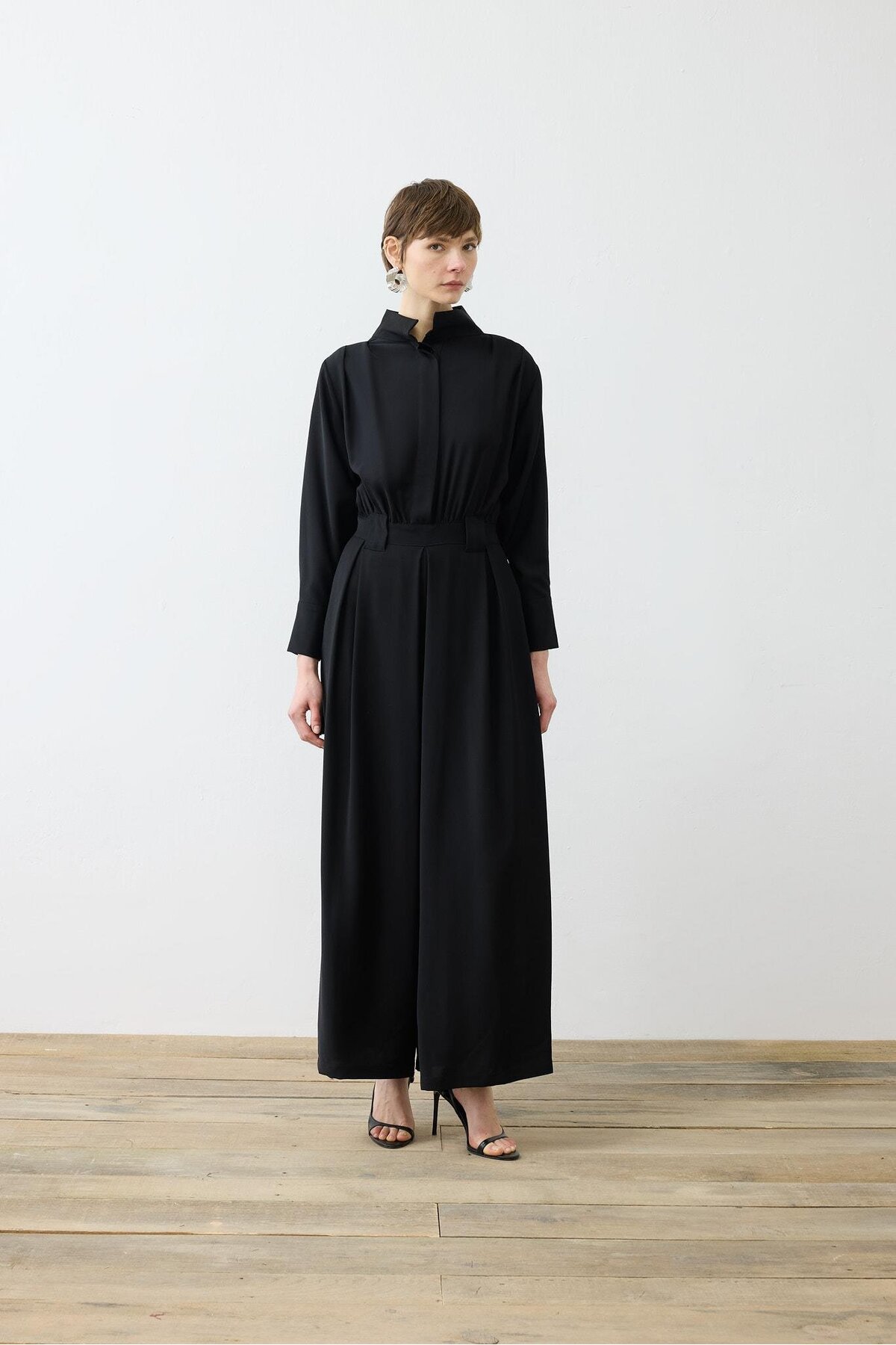 MONİCA CREPE JUMPSUIT BLACK