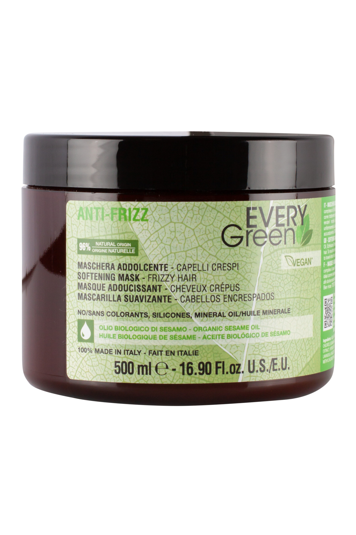 EveryGreen EV Kabarma ve Elektriklenme Karşıtı Anti Frizz Saç Maskesi- Asi Kabaran Saçlar 500 Ml — EVERY-93729