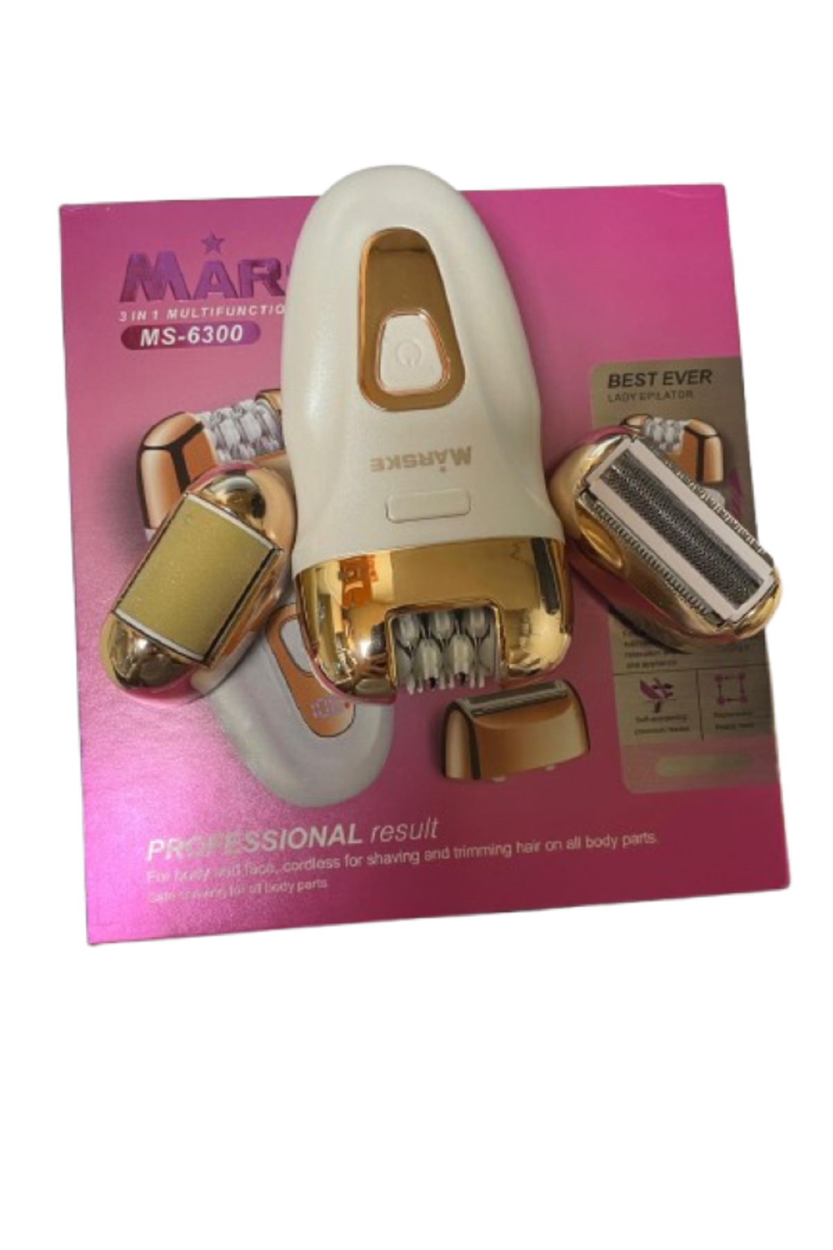  دستگاه اپیلاسیون سه کاره MS-6300 و سوهان پاشنه پا — 26484941518498  — تصویر 3 از 5