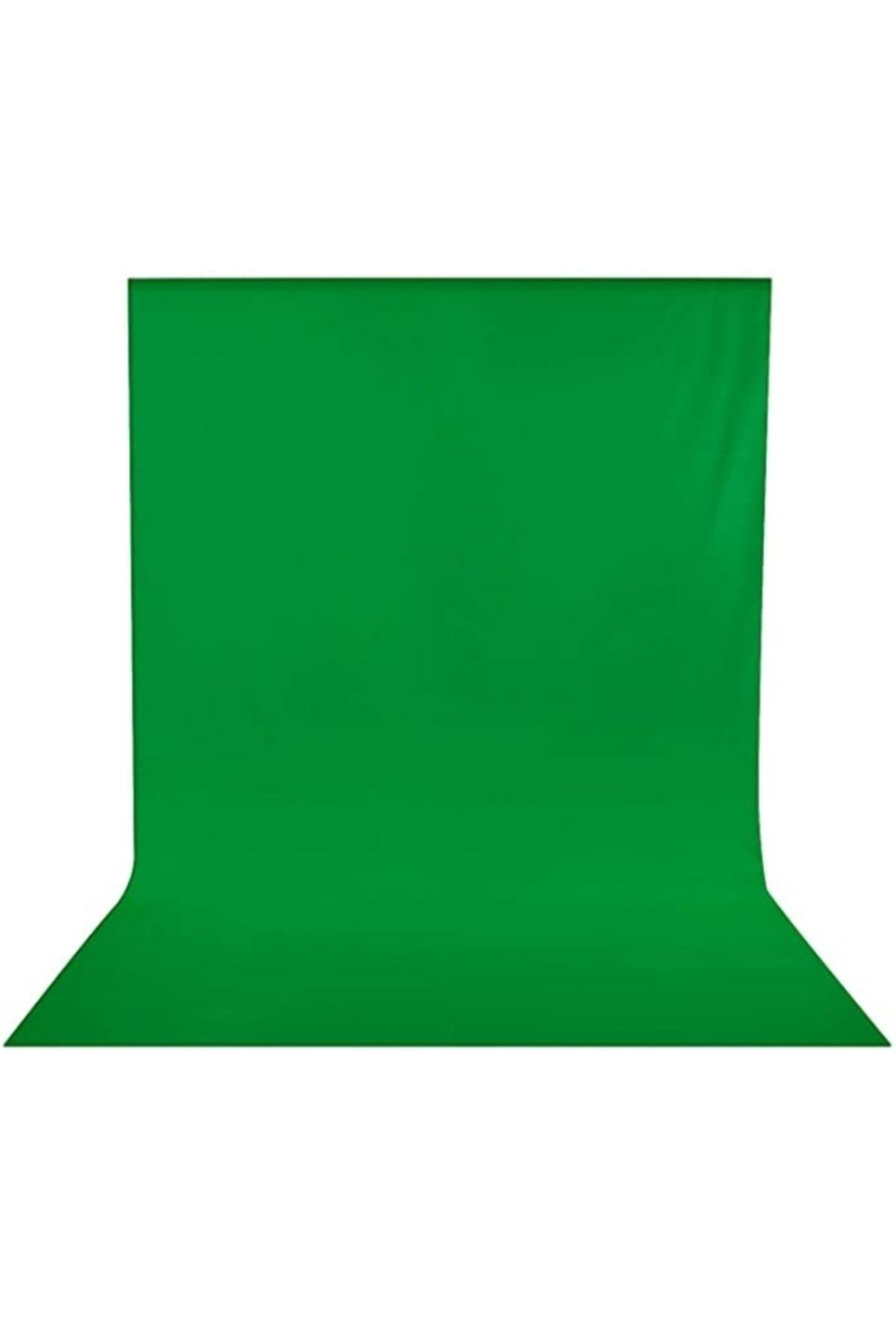 1.5x2 m Chromakey-Green Screen- Greenbox Yeşil Fon Perde+ 4 fon mandalı