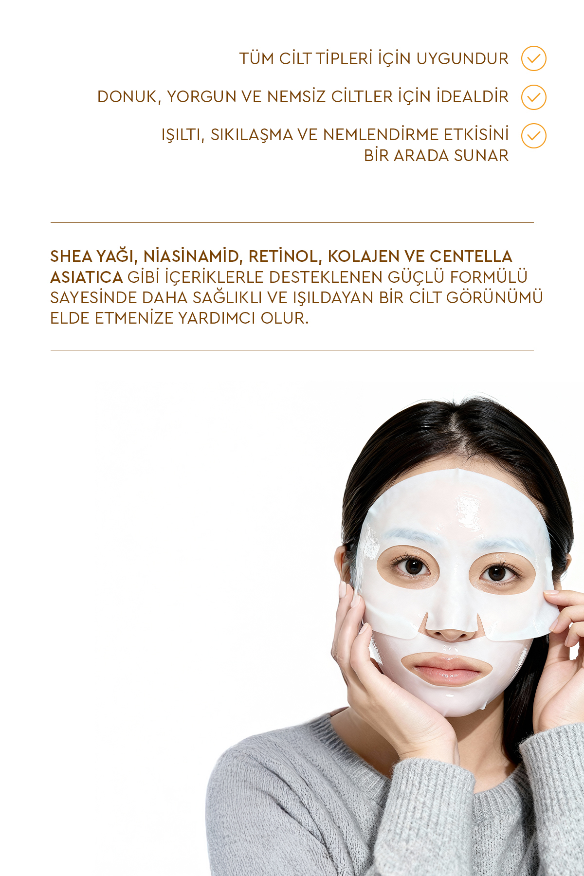 Glow Collagen Melting Mask - Hydrojel Şeffaflaşan Eriyen Maske 5'li — 1518516 — تصویر 2 از 6