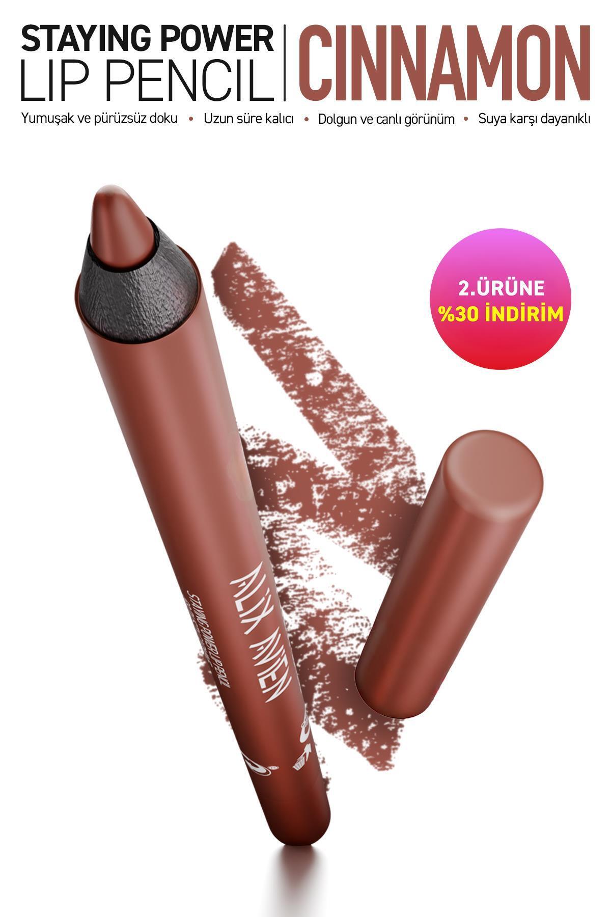 Alix Avien Suya Dayanıklı Uzun Süre Kalıcı Yumuşak Dudak Kalemi - Staying Power Lip Pencil 55 Cinnamon