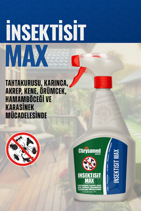 Chrysamed Insektisit Max 1000 ml Kene Bit Pire Böcek Haşere İlacı