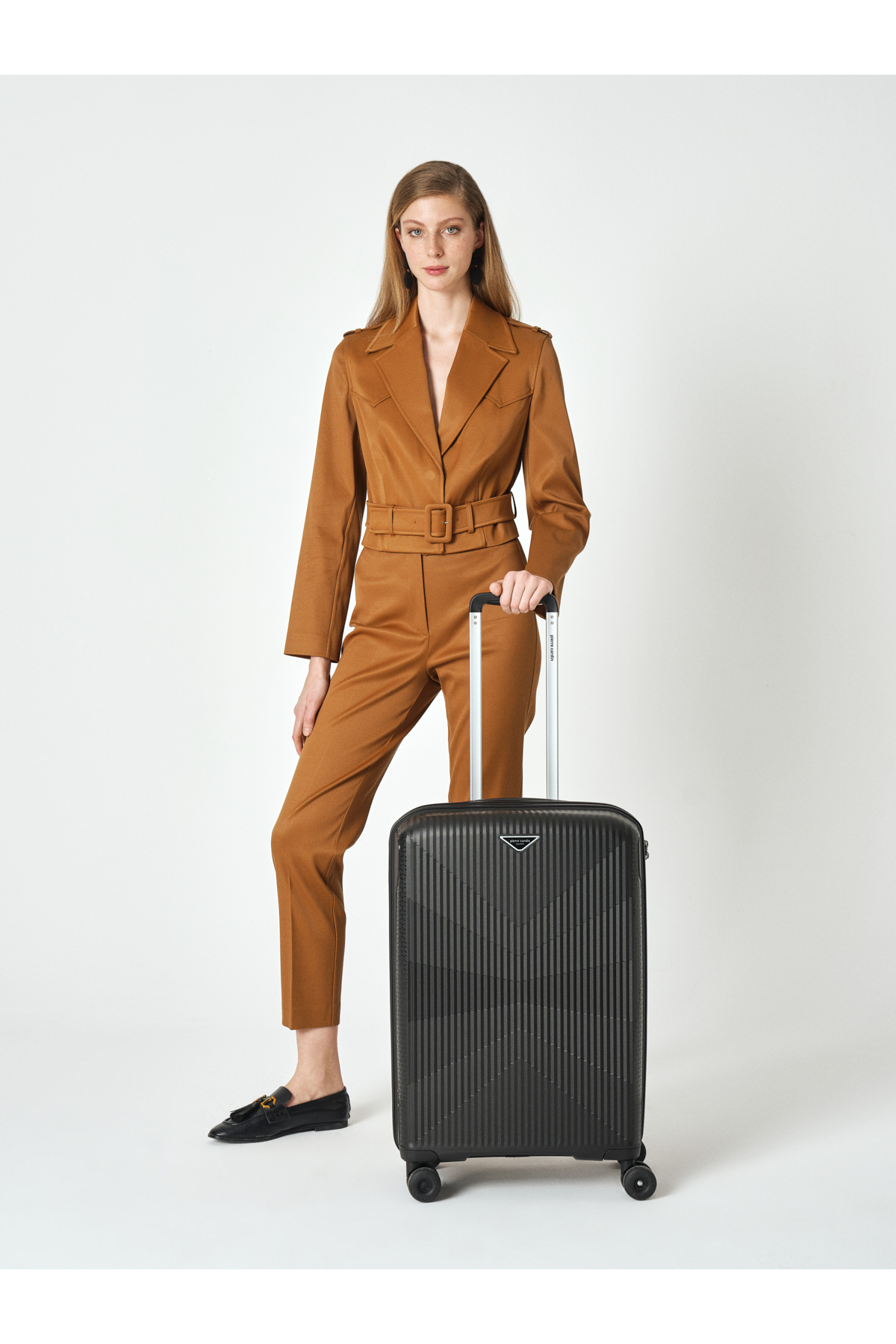 چمدان زنانه راسته | پیر کاردین Pierre Cardin 25Y.OBB.ELİ.0002 - تصویر 2