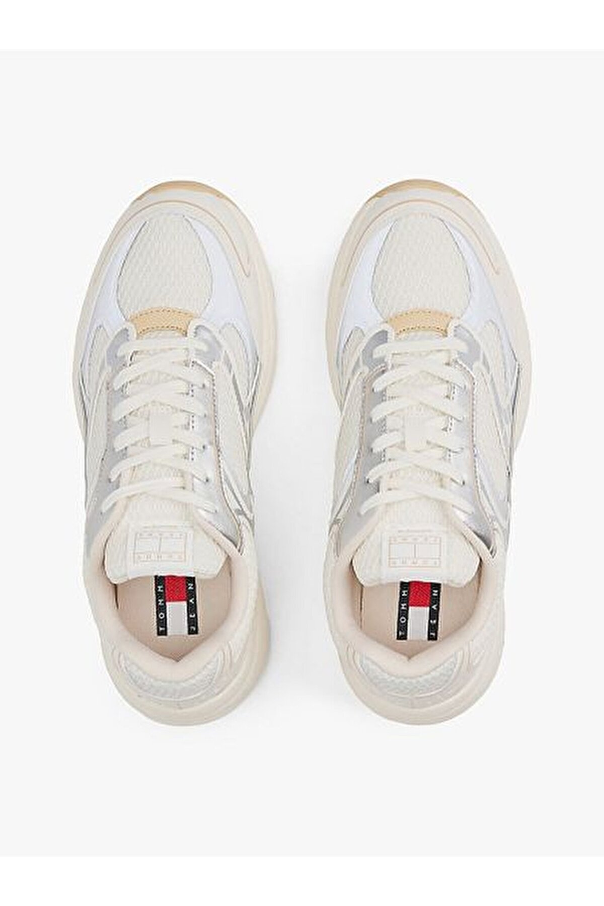 Tommy Hilfiger  Kadın Beyaz Crop Üst - Görsel 3