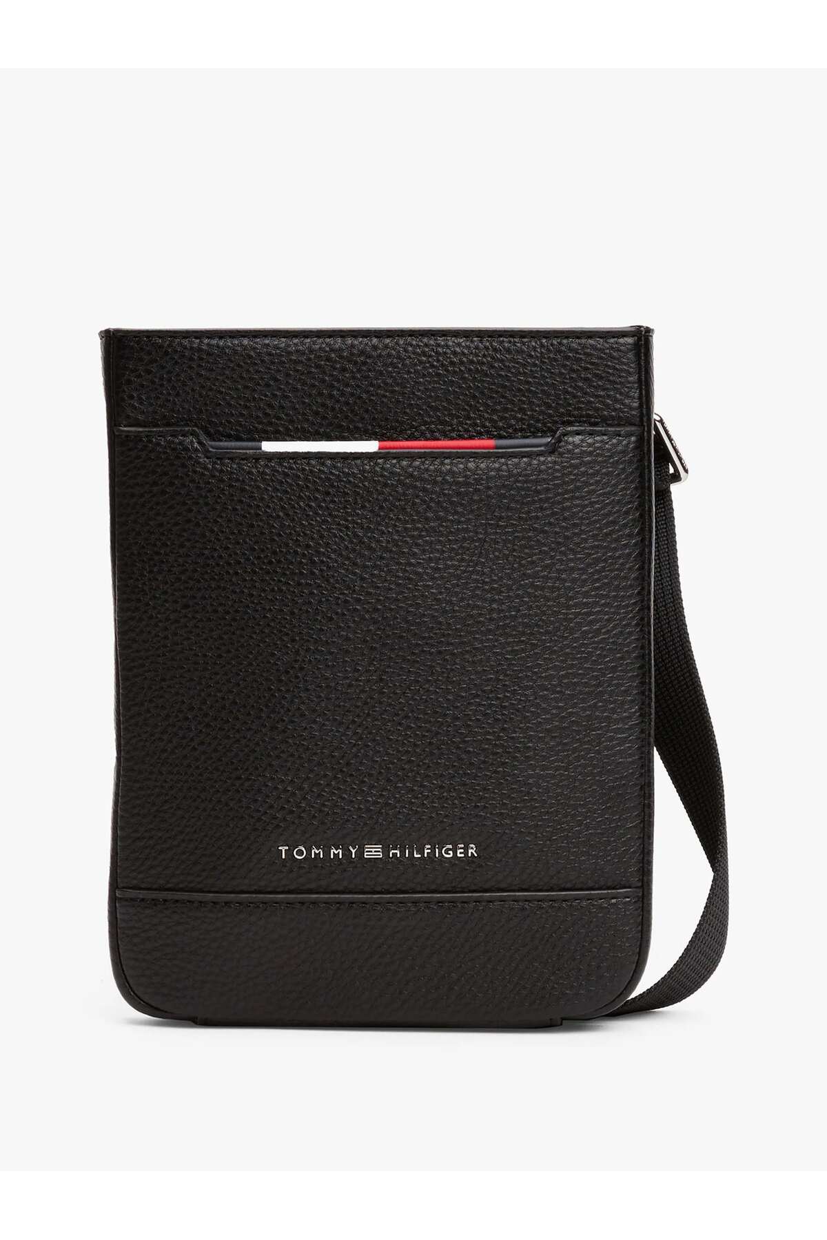 تامی هیلفیگر کیف رودوشی مردانه مشکی TH CENTRAL MINI CROSSOVER