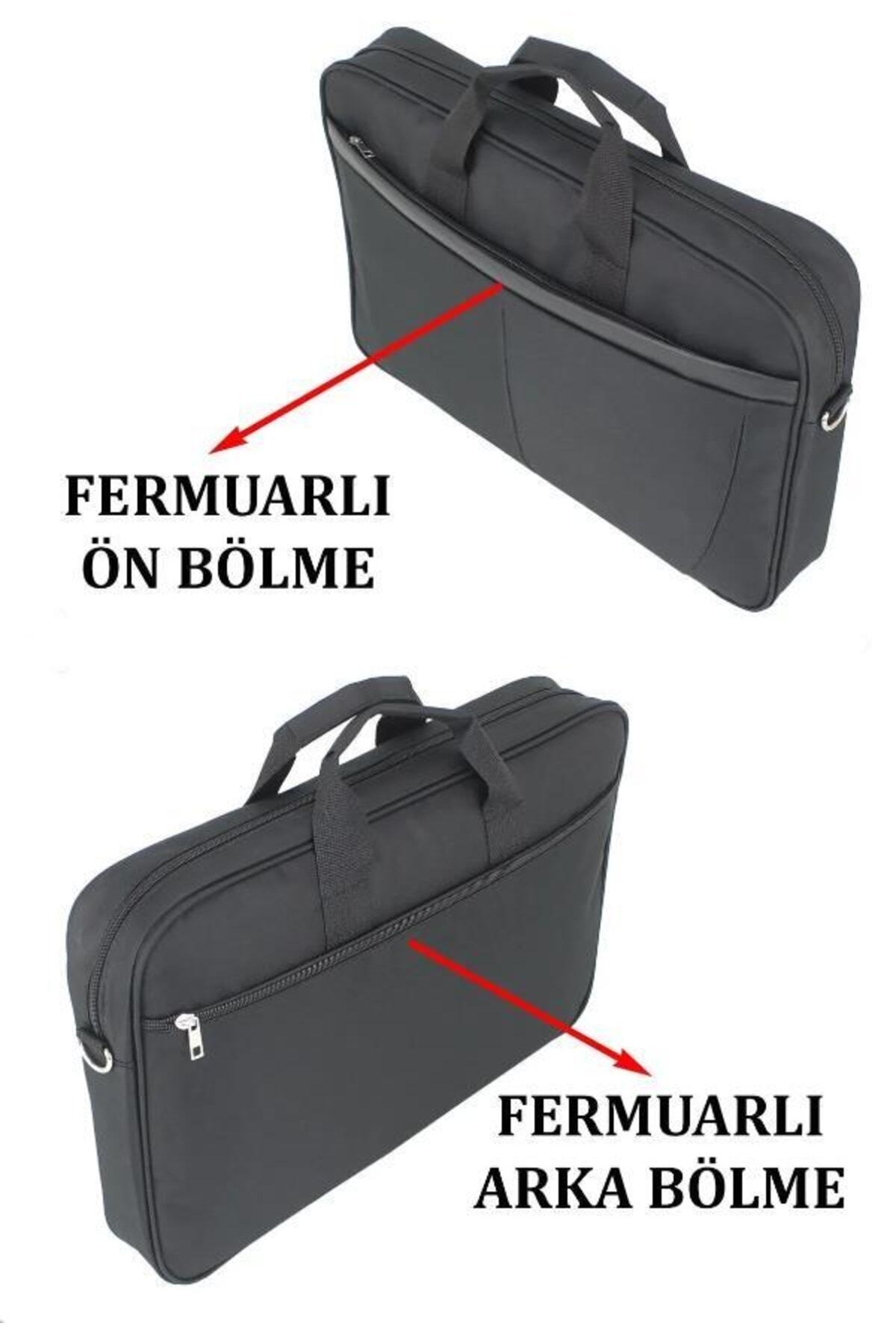 başkent çanta  Laptop Çantası 17.3" İnç Büyük Boy, Omuz Çantası | Su Geçirmez Kumaş, Ayarlanabilir Askılı - Görsel 5