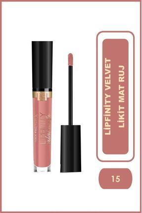 Max Factor Mat Ruj - Lipfinity Velvet Matte Rg Lipstick 015 Nude Silk 3.5Ml 1...