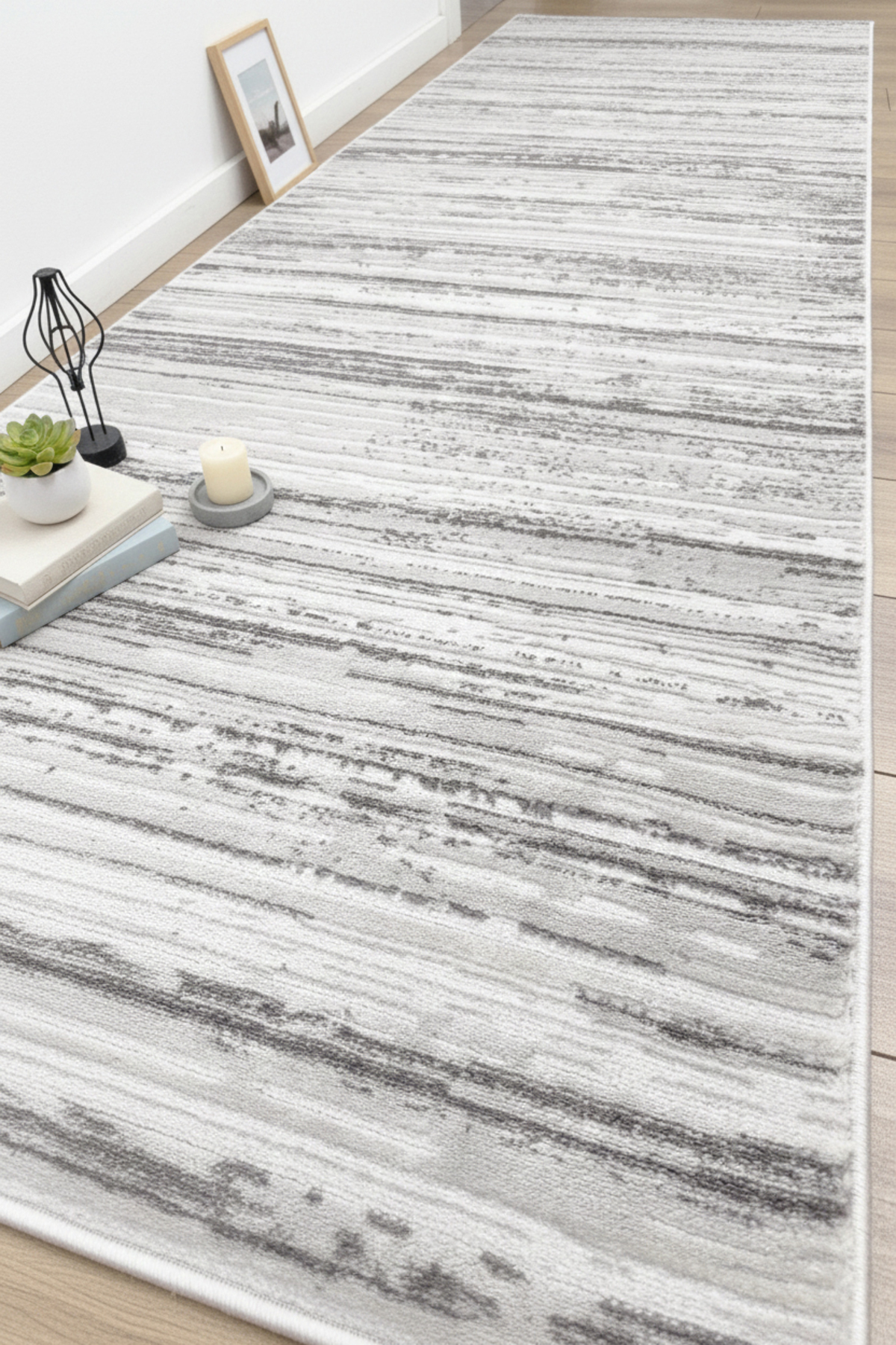 Lines Modern Runner Woven Carpet Living Room Kitchen Carpet Corridor Entrance