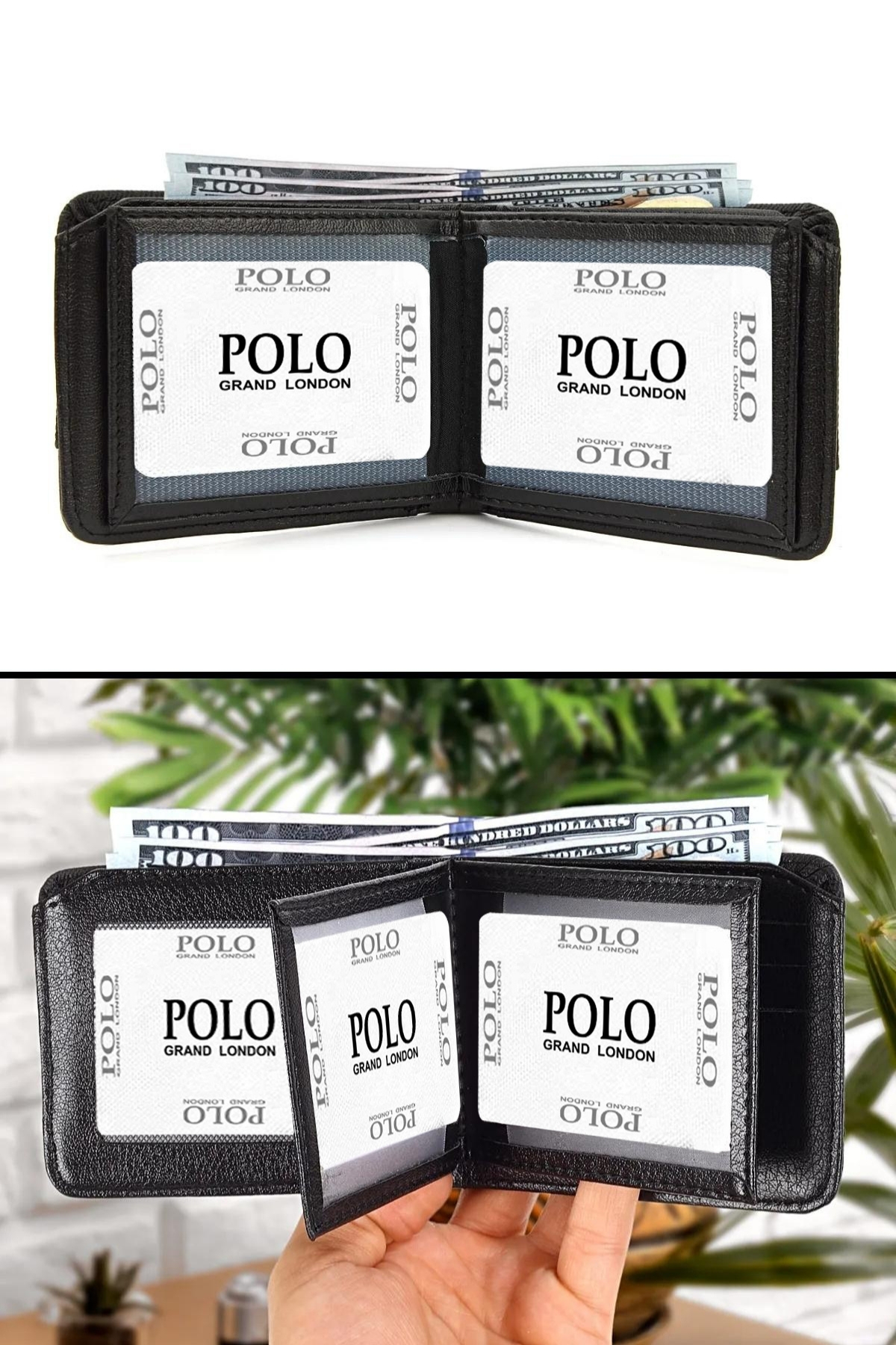 POLOGRAND London  Orijinal Erkek 5'li Hediye Kutulu Luxury Serisi Deri Kemer Cüzdan Kartlık Kol Düğmesi Parfüm Seti - Görsel 7