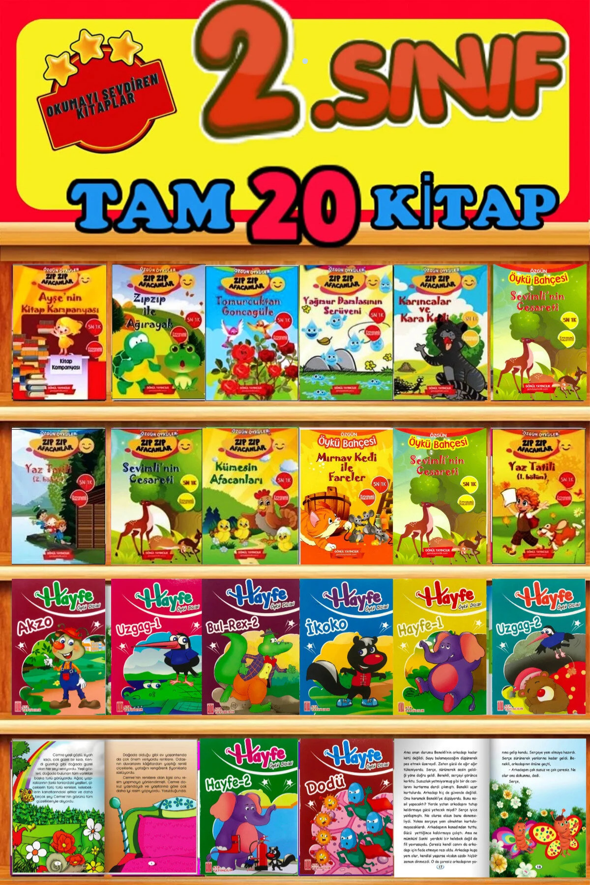 GÖNÜL YAYINCILIK 2.sınıflar Için Tavsiyeli Okuma Alışkanlığı Kazandıran Hikaye Seti fotoğrafı 3 (önizleme)