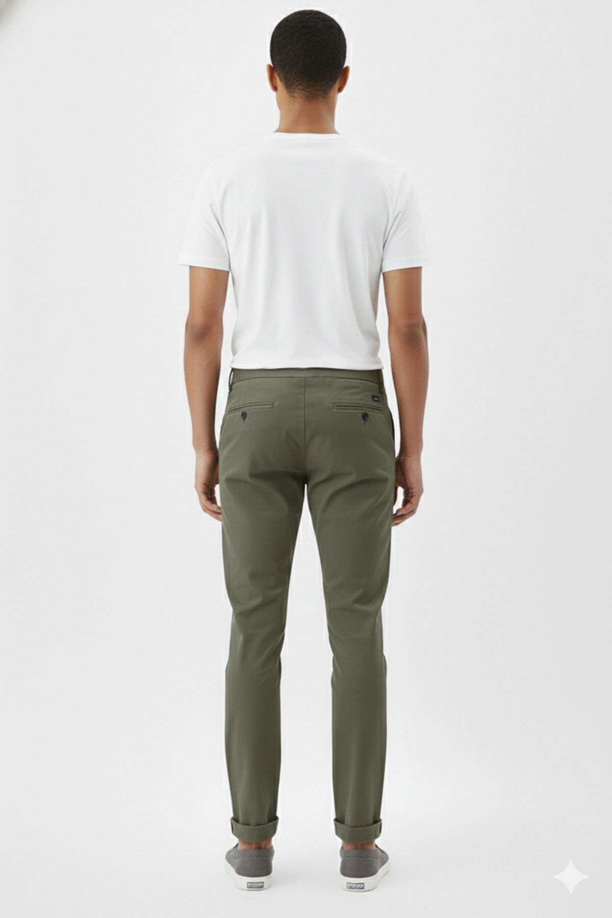 Sabri Özel  Chino Erkek Pantolon Haki - Görsel 4