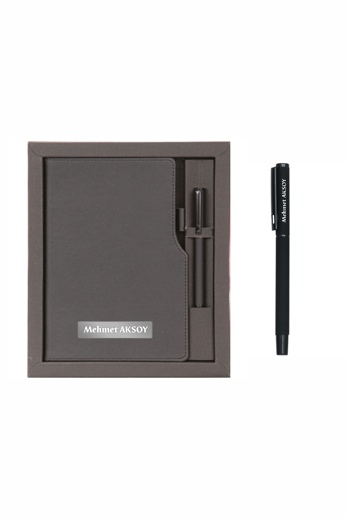 VIP Hediyelik Set - Defter ve Kalem - (2’li Kurumsal Hediye Seti) - 4190 Siyah