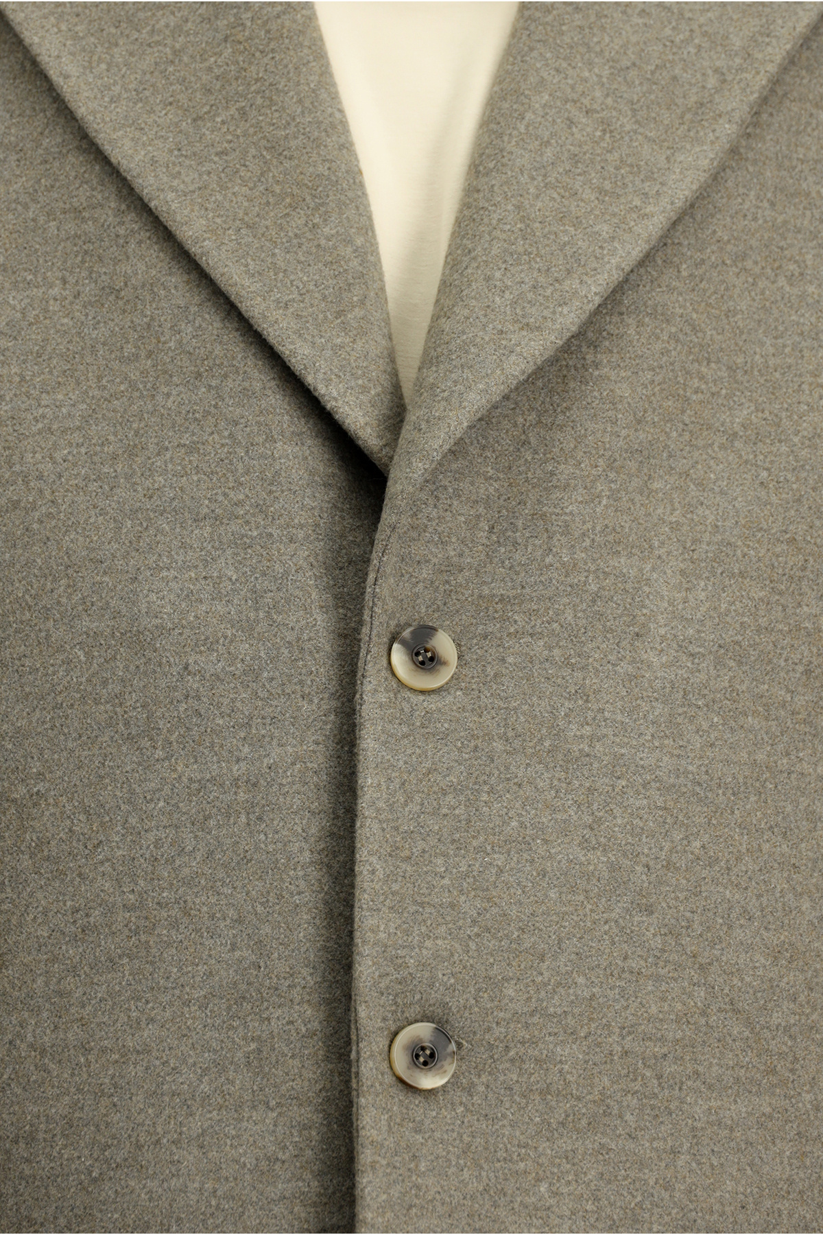 Kiğılı  Sivri Yaka Oversize Ekstra Rahat Kesim Cepli Düğmeli Klasik Palto - Görsel 6