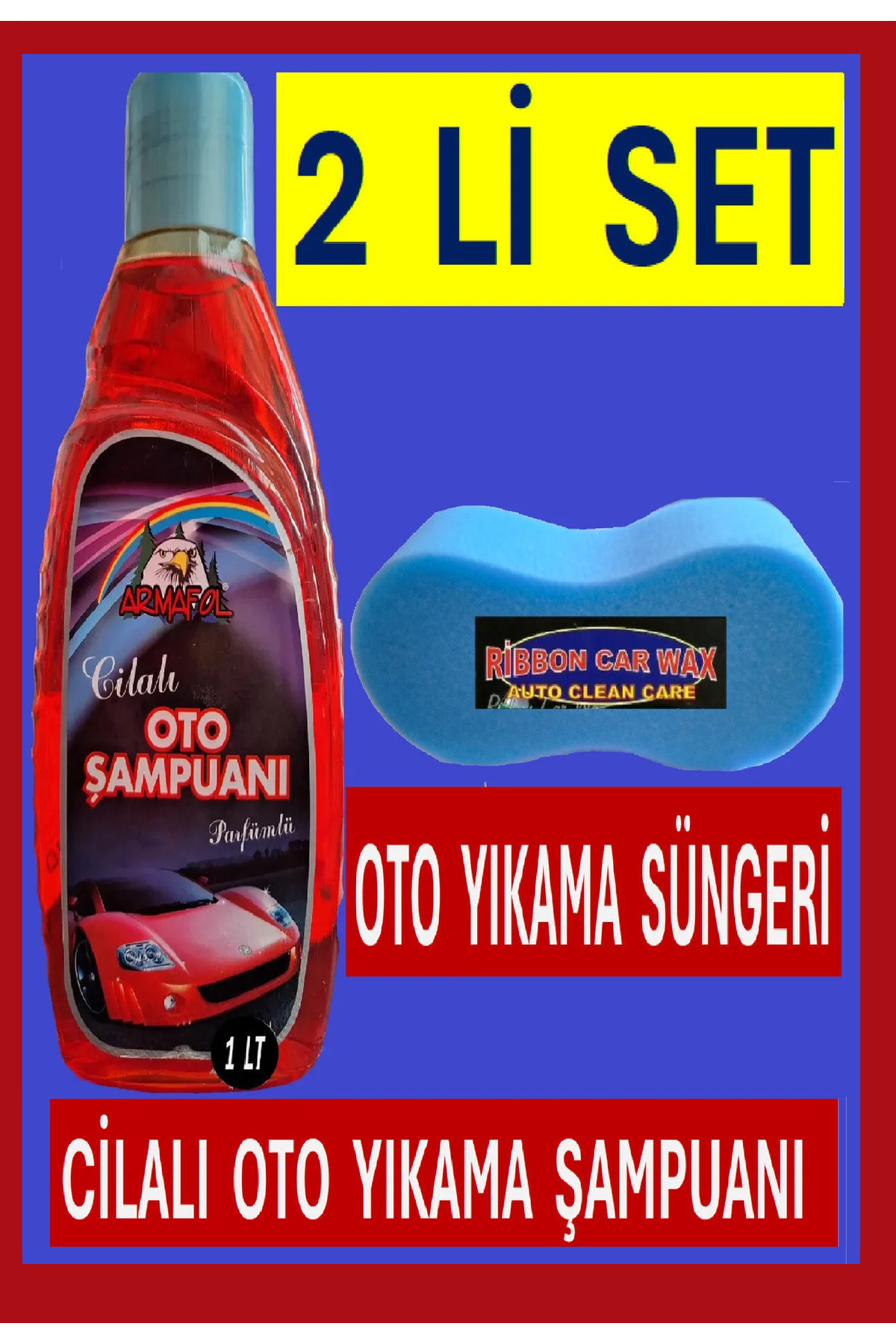 SOFT Cilalı Oto Şampuanı 1 Kg + Araba Yıkama Süngeri