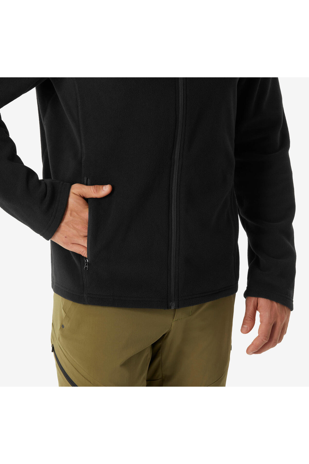 Decathlon  Quechua Erkek Outdoor Polar Mont - Siyah - MH100 - Görsel 5