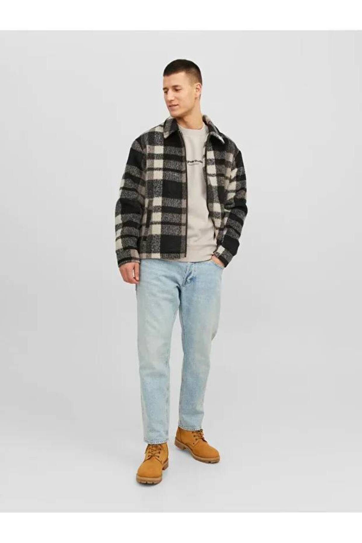 سویشرت مردانه راسته آستین بلند | جک اند جونز Jack & Jones 12241694 - تصویر 4