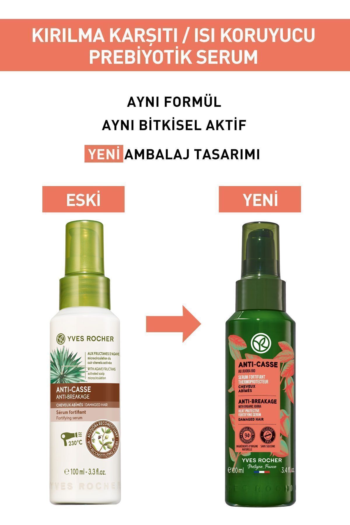 سرم پری‌بیوتیک ضد تنفس و محافظ گرما، وگان - 100 میلی‌لیتر — COSMETOYCRCSER3 — تصویر 3 از 4