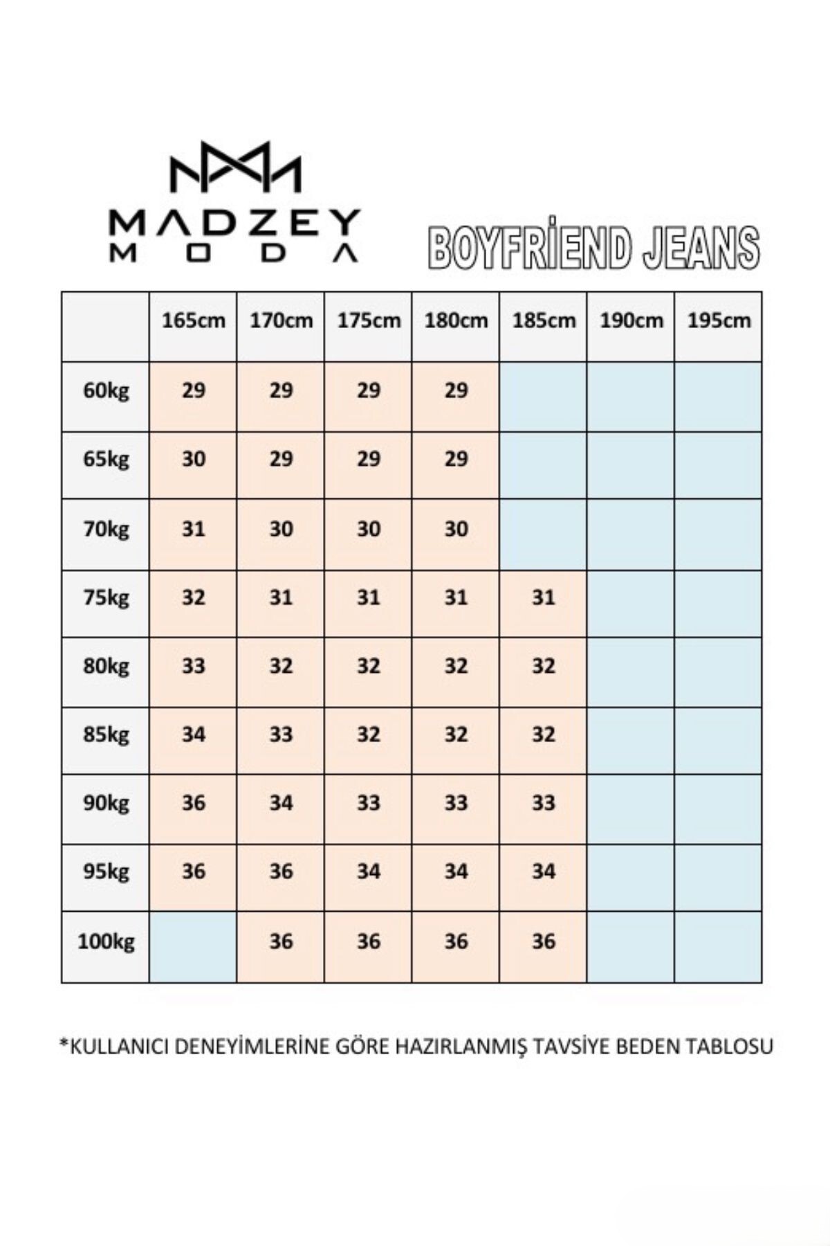 MADZEYMODA  Boyfriend Erkek Mavi Jean Kot Pantolon - Görsel 3