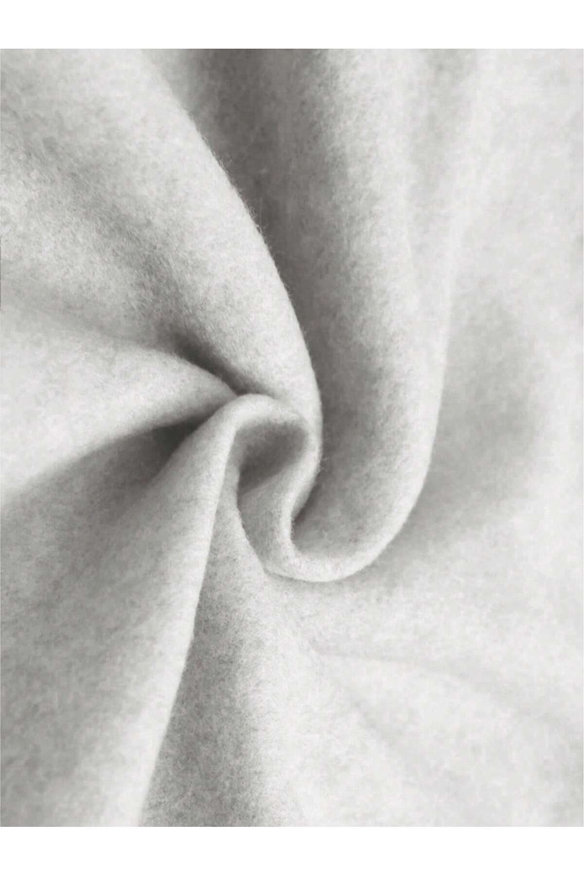 LORVANIY  Star 3 IPlik Baskılı Oversize Kapüşonlu Hoodie Unisex 3 İplik Şardonlu Pamuklu - Görsel 5