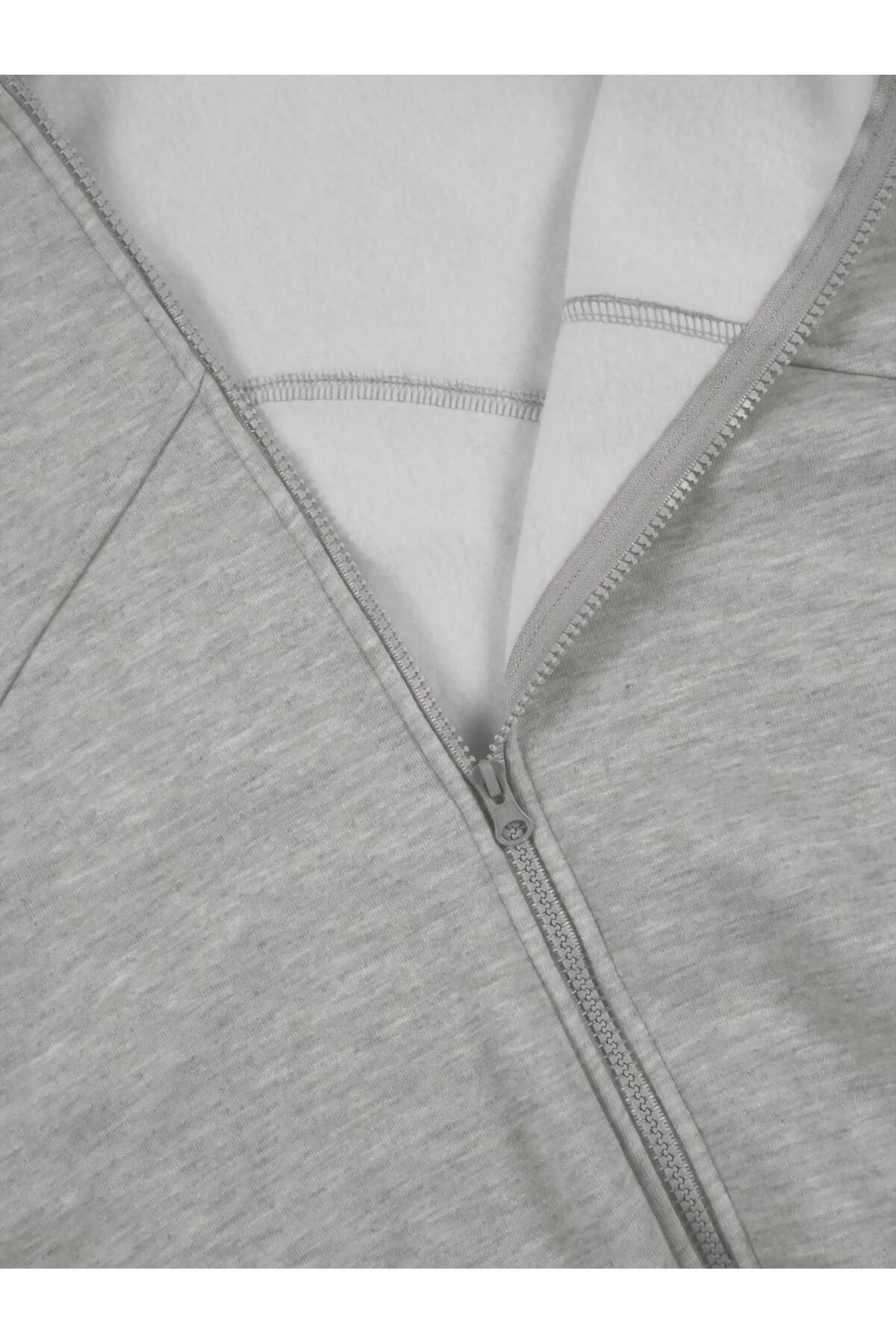 MONFİ  KADIN OVERSİDE FERMUARLI CEKET - Görsel 4