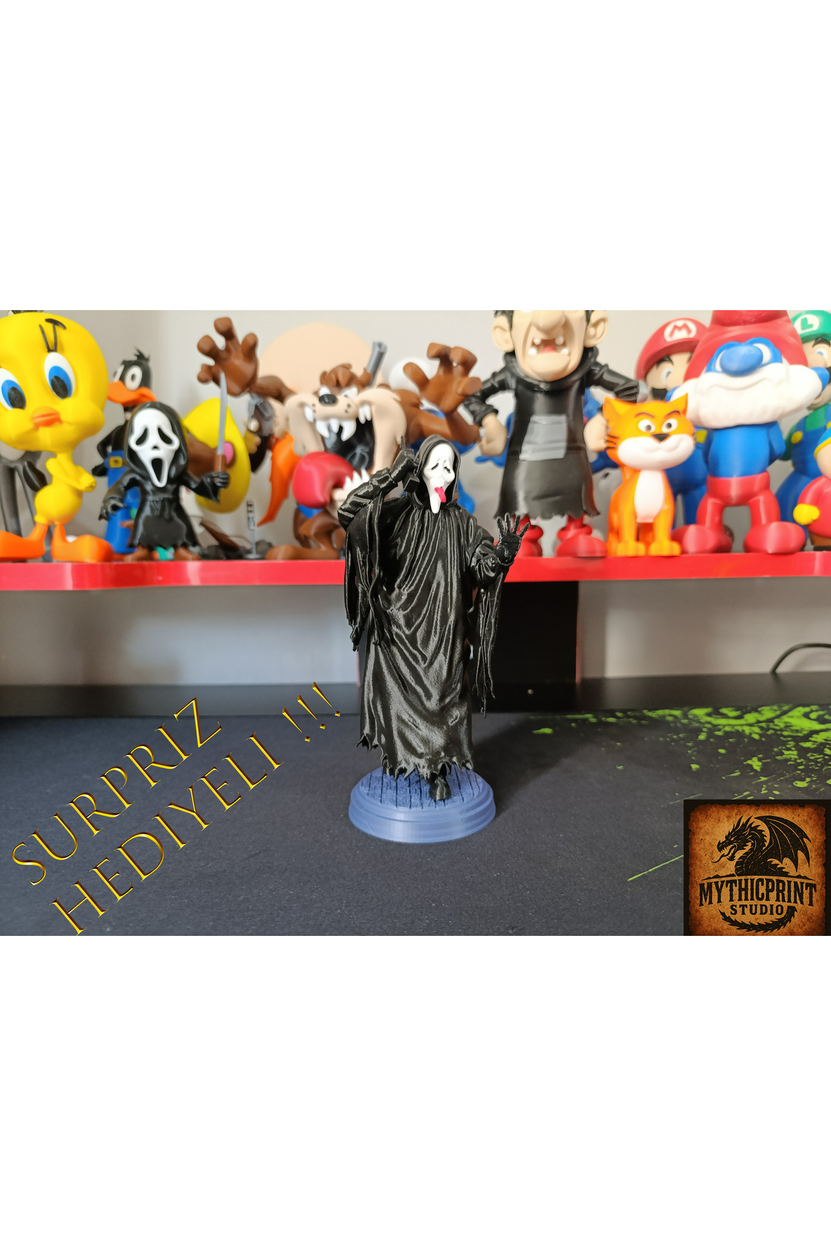 MythicPrint Studio / Scary Scream Ghostface Funny / Çığlık / Figür