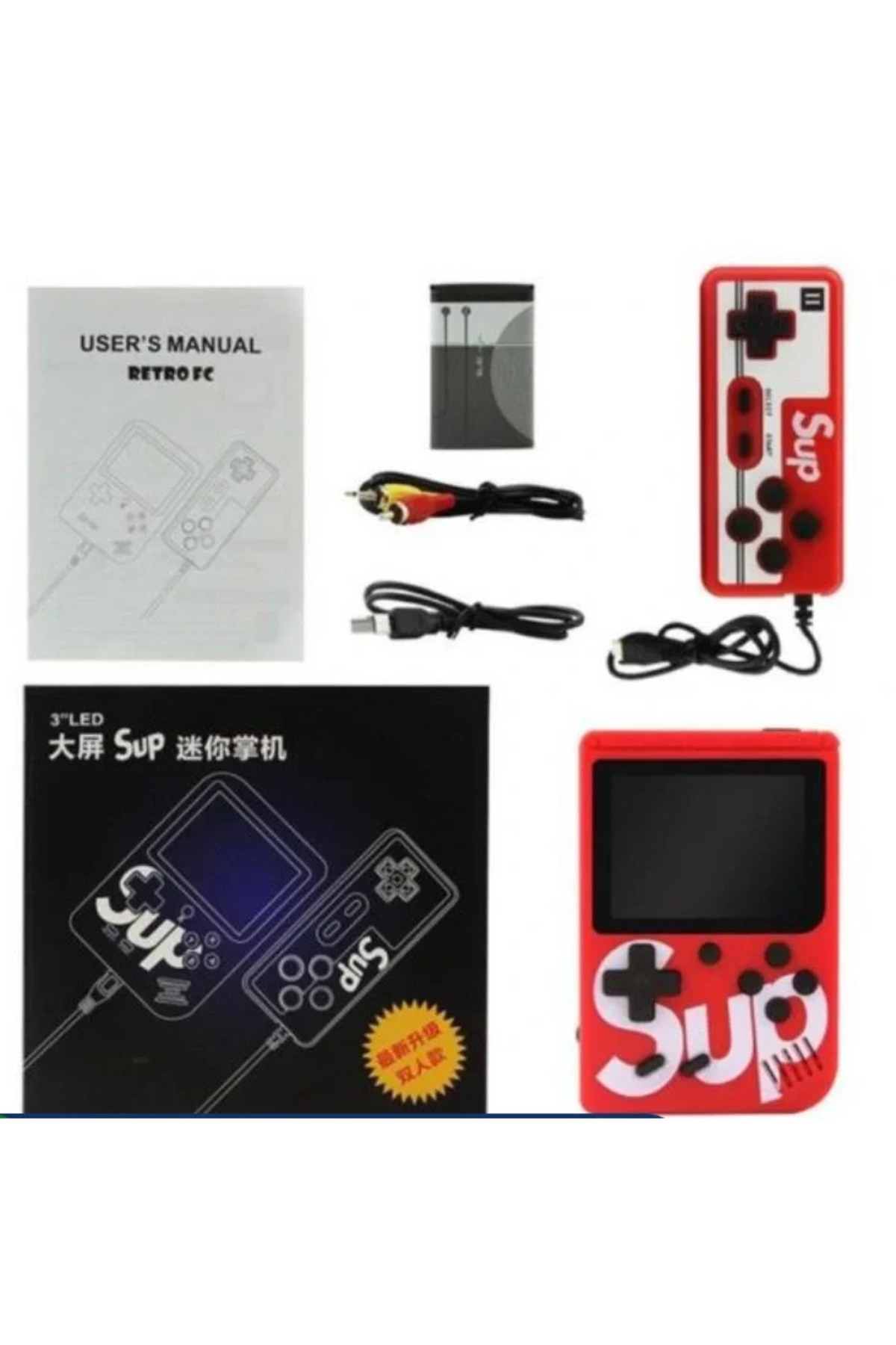 سوپ ۳LED آرکید صفحه نمایش بزرگ کوچک مینی PSP ۴۰۰ بازی آرکید (۵۲۵۸)