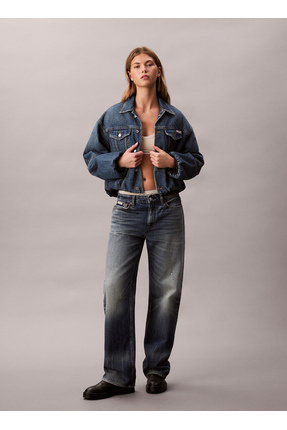 Calvin Klein Jeans Standart Mavi Kadın Ceket LV047D725GYYA