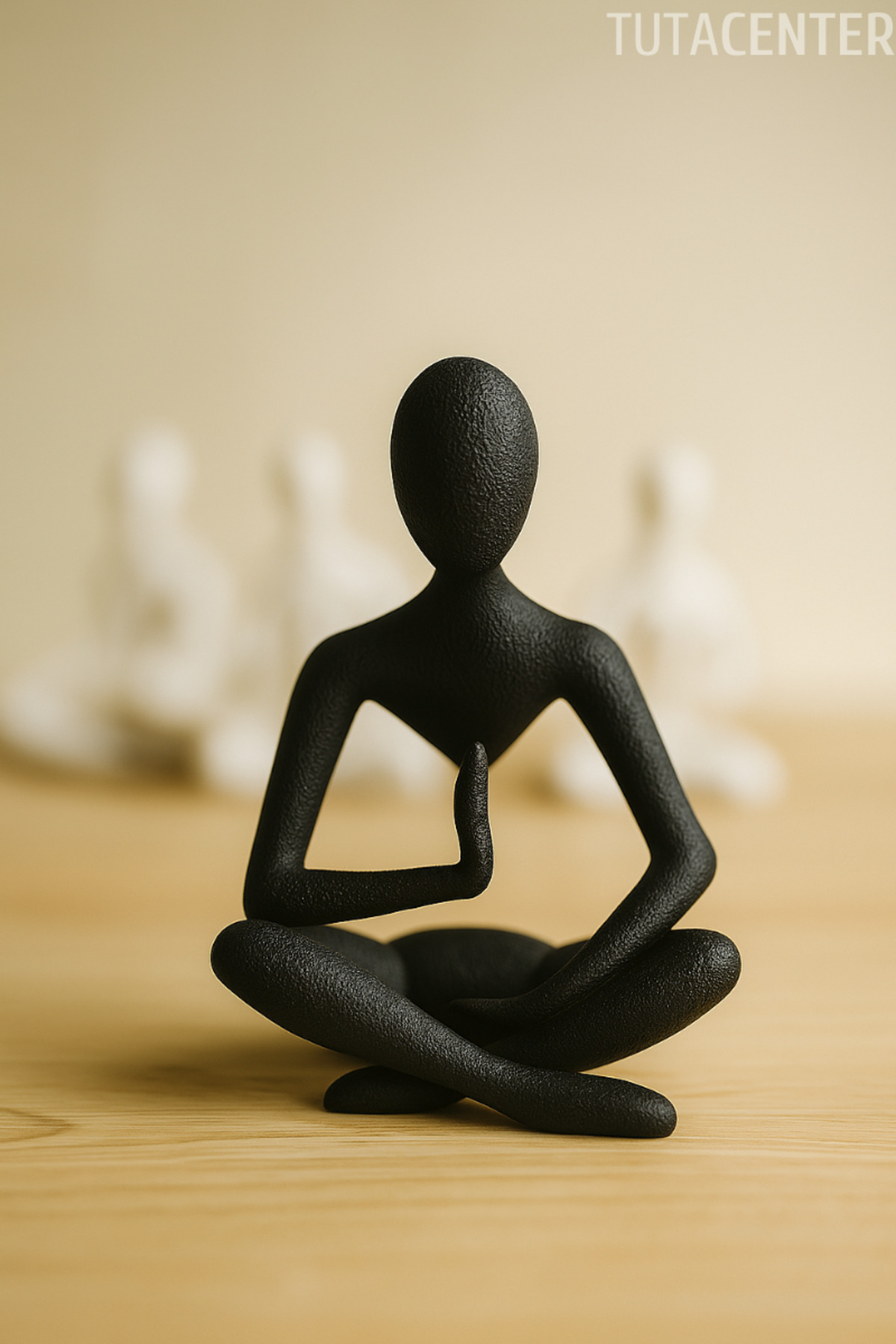 Yoga Scandinavian Style Trinket Sculpture Figure Decoration (10 CM)
