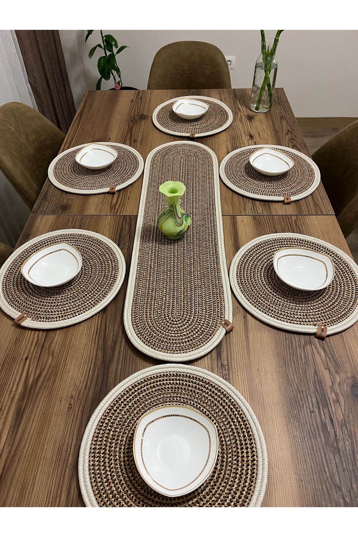 jute, american service set, runner, underplate, souvenir, tablecloth set, food service set