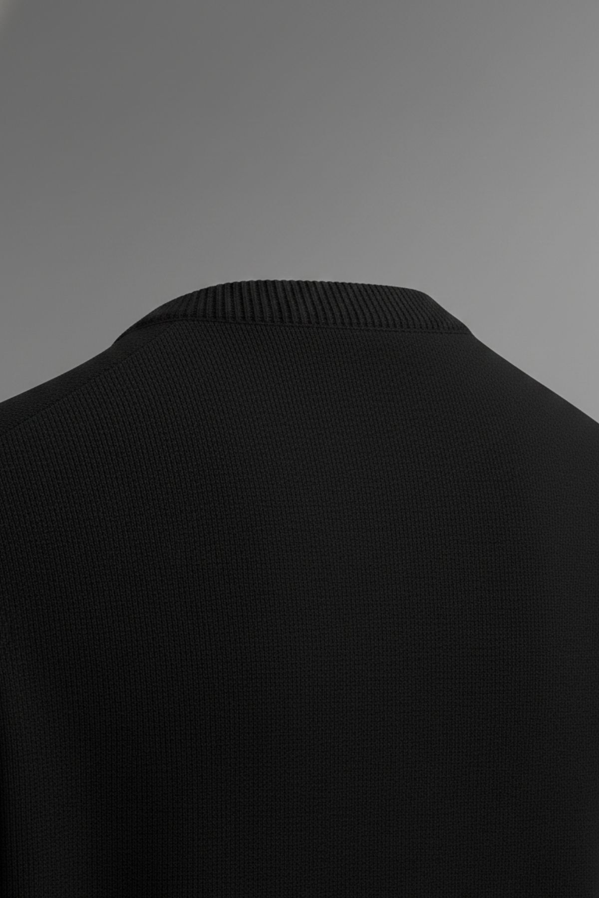 COMBİNE MİCHAİL  Erkek Rahat Kalın Premium Siyah Triko Kazak - Görsel 6