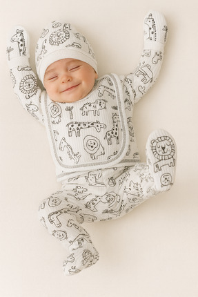 Hece Bebe %100 Pamuklu 5 Parça Yenidoğan Hastane Çıkışı Seti – Bebek Zıbın Ta...