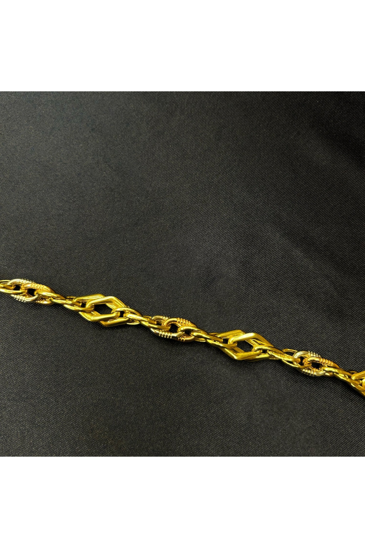 K KAPLAN GOLD 14 Ayar Örgü Altın Bileklik