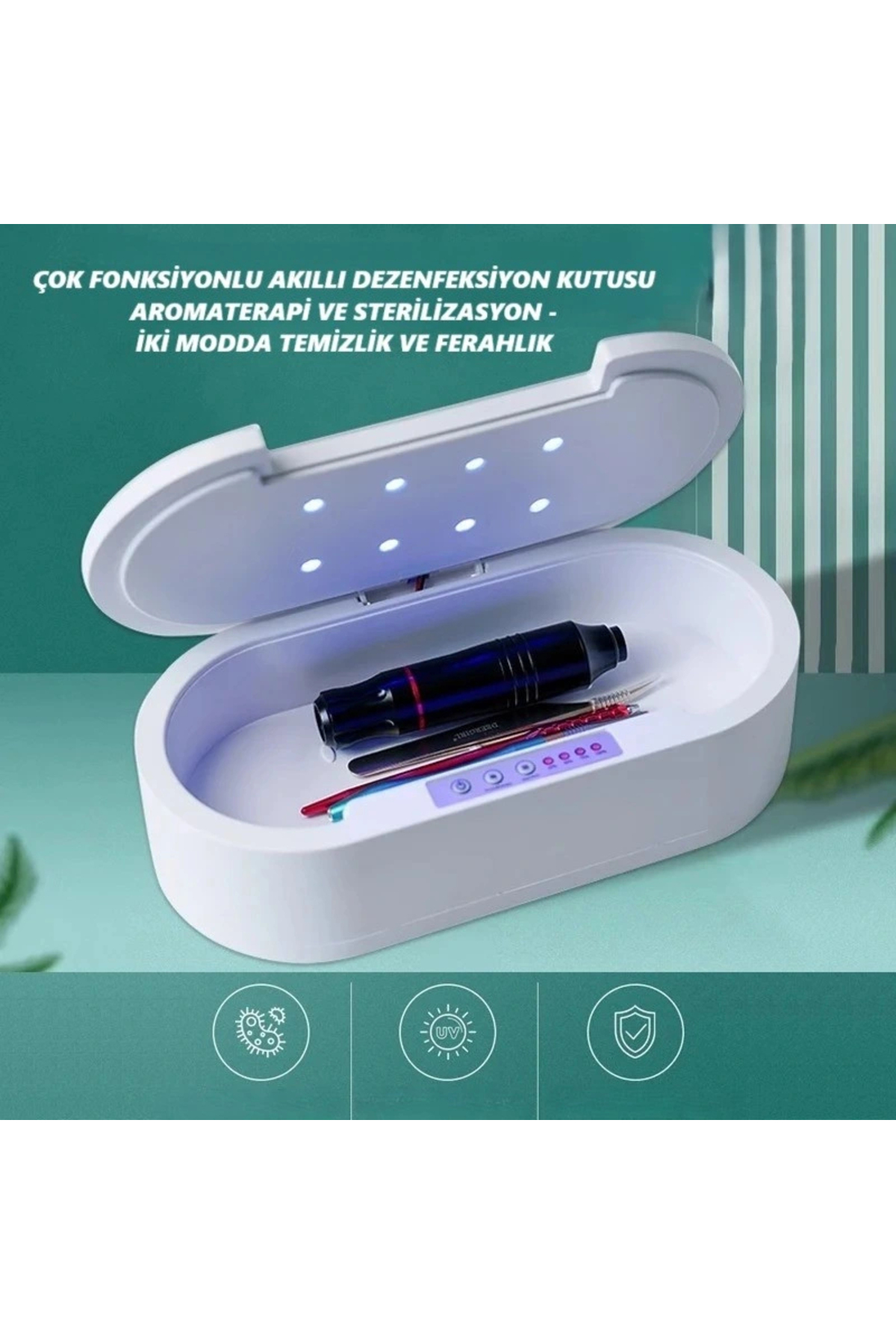 DailyTech Akıllı UV Dezenfeksiyon Kutusu Telefon Aksesuar Maske Takı Sterilizasyon Cihazı fotoğrafı 2 (önizleme)