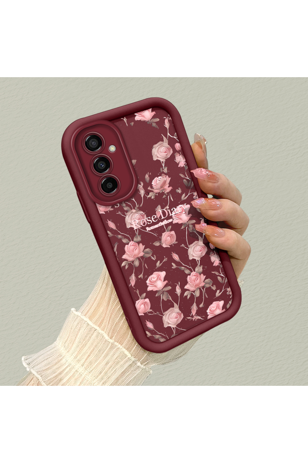 Samsung Galaxy M13/M23 Compatible Flowers Anti-fall Soft Silicone Phone Case