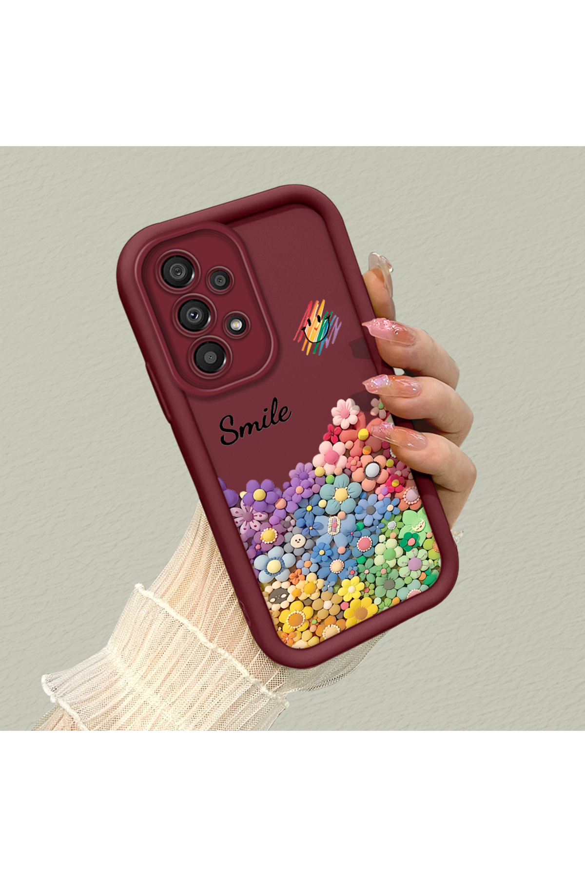 Samsung Galaxy A33 5G Compatible Smile Anti-fall Soft Silicone Phone Case
