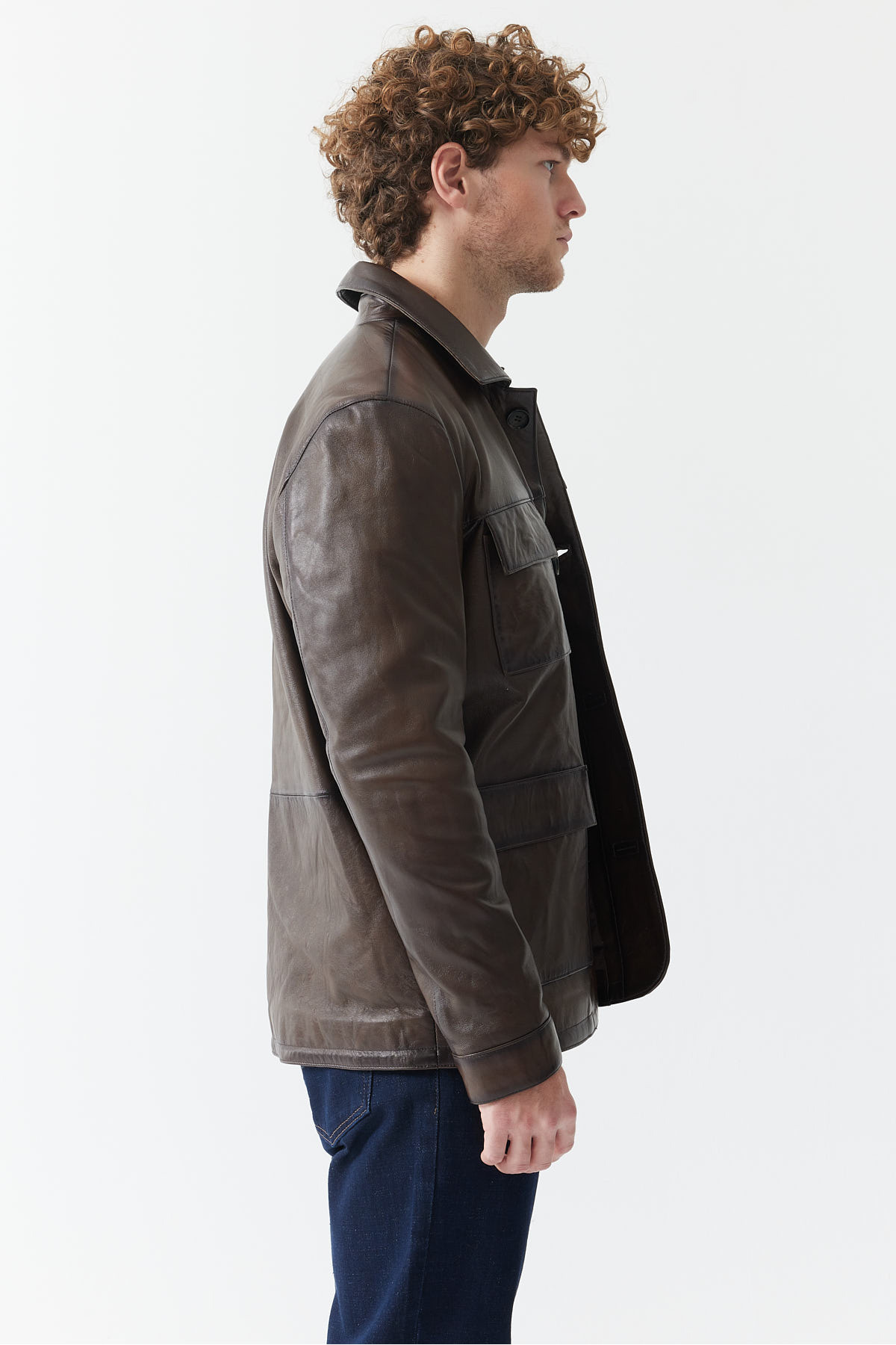 PAULMARK  Erkek Deri Mont - Görsel 5