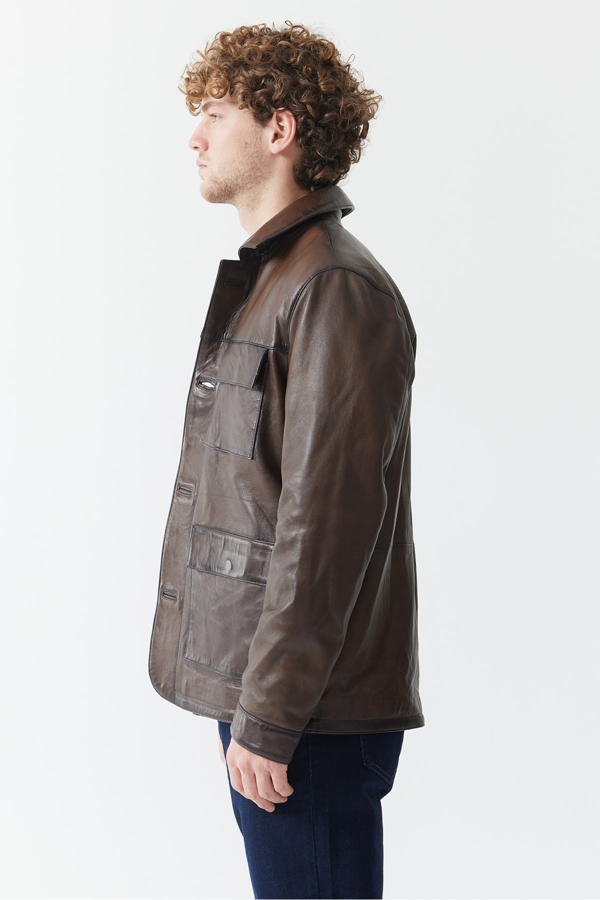 PAULMARK  Erkek Deri Mont - Görsel 4